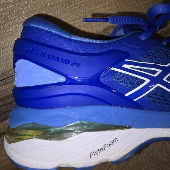 ASICS Gel-Kayano 24 Women’s Running Shoe Blue Size 7.5 US Stability FlyteFoam - Picture 7 of 8